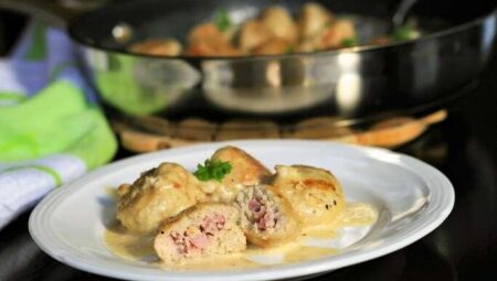 Keto Chicken Cordon Bleu Meatballs