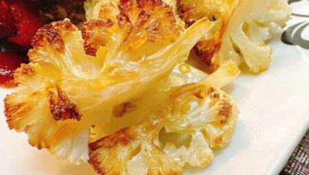 Hot Honey Roasted Cauliflower