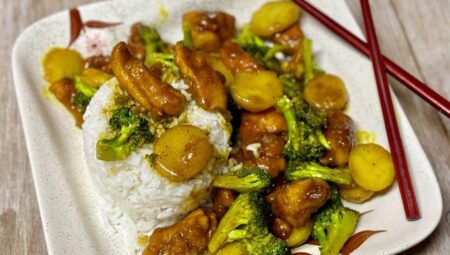 Turmeric Black Pepper Chicken with Broccoli