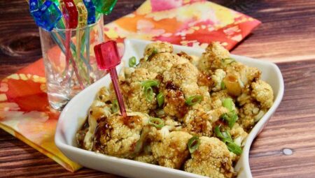 Roasted Honey Garlic Cauliflower