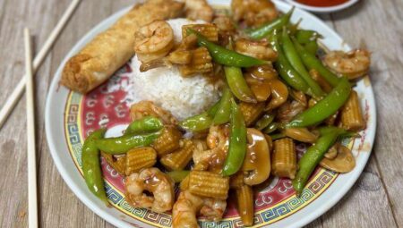 Shrimp Stir-Fry With Snap Peas and Baby Corn