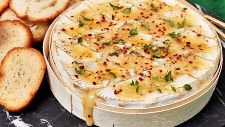 Garlic Butter Baked Brie in a Box